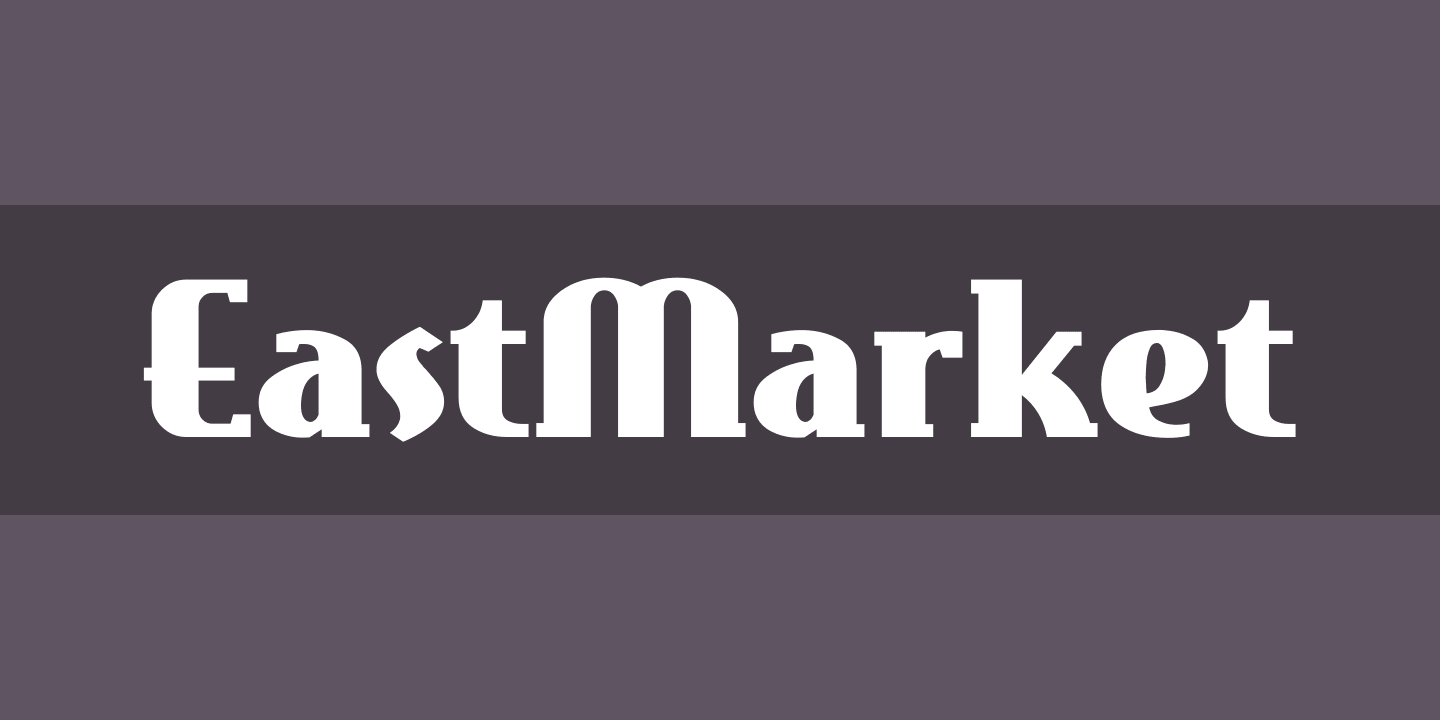 Пример шрифта EastMarket Regular